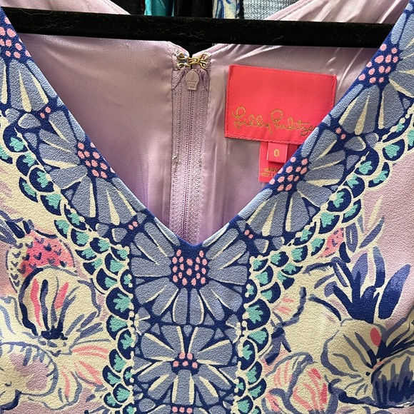 Lilly Pulitzer Ronnie Romper in Light Lilac “Trunks in the Air” - Picture 7 of 15